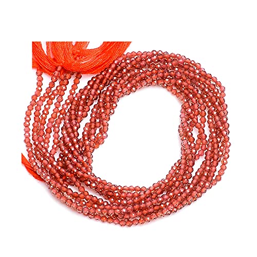 Garnet rouge mozambique perles rondelles facettées naturelles de 2mm pour bijoux d'exception