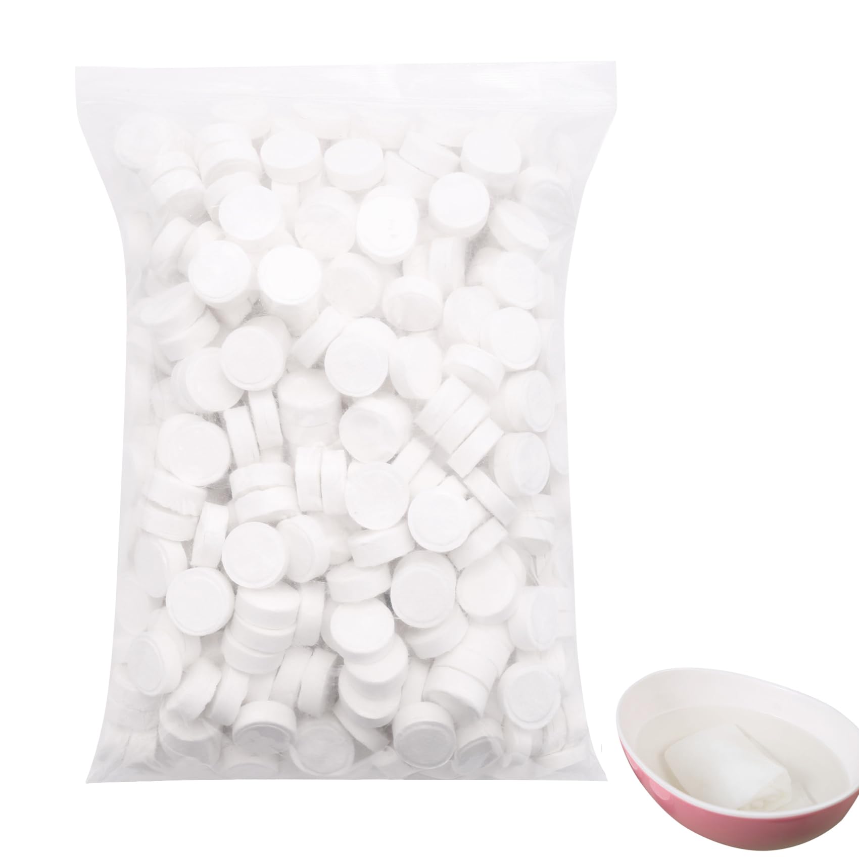 500 asciugamani compressi, 100% biodegradabili usa e getta, mini assorbenti per la casa, bellezza, , sport all'aria aperta