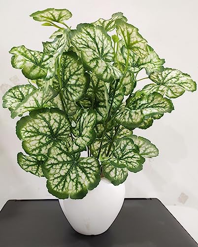 Image of Natural Looking Artificial Money Plant /Tree with Pot | Ornamental Plant for Interior Decor | Home /Shop /Office Decor (Off-White)