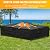 Velway Patio Furniture Cover Waterproof Outdoor Sectional Sofa Set Covers, All Weather Oxford Tear-Resistant Rectangular Table Chair Set Cover with Windproof Design, Large 126x63x28 Inch, Black