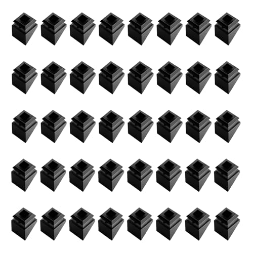 Chaussures de balustre en fer noir satiné pour rampe d'escalier élégante