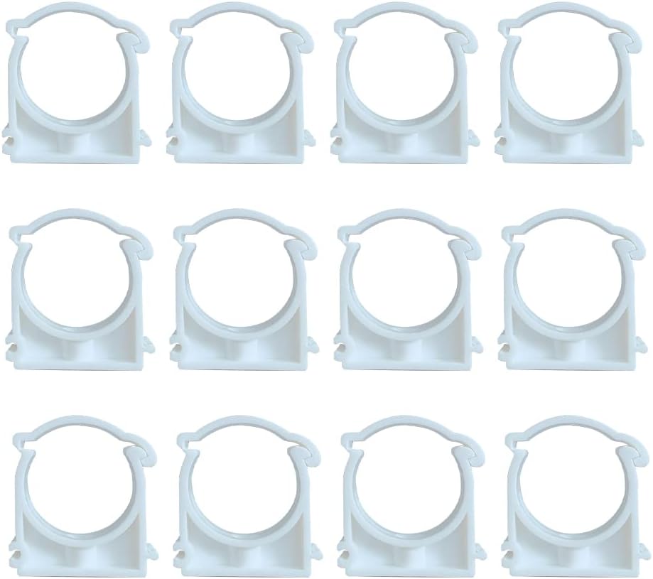 HLIWS 12PCS Inner Diameter 40mm,Plastic Water Pipe Fixed Clips,Tubing ...
