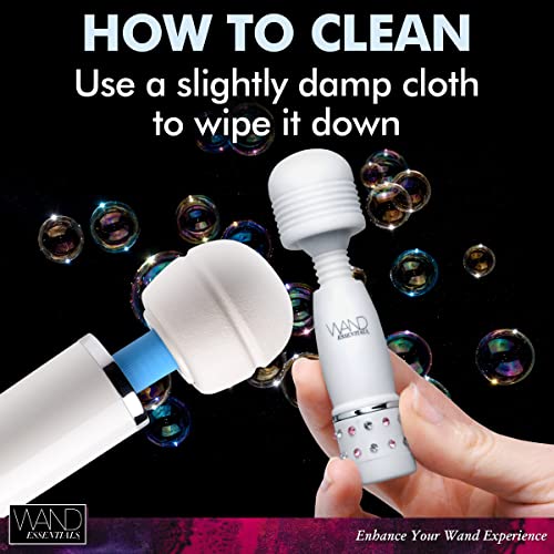 Wand Essentials Handheld Massager With Mini Travel Massager For Women And Men, Corded Electric Portable Vibrating Personal & Body Massage For Muscle Recovery, White, 2 Pack #TOP6