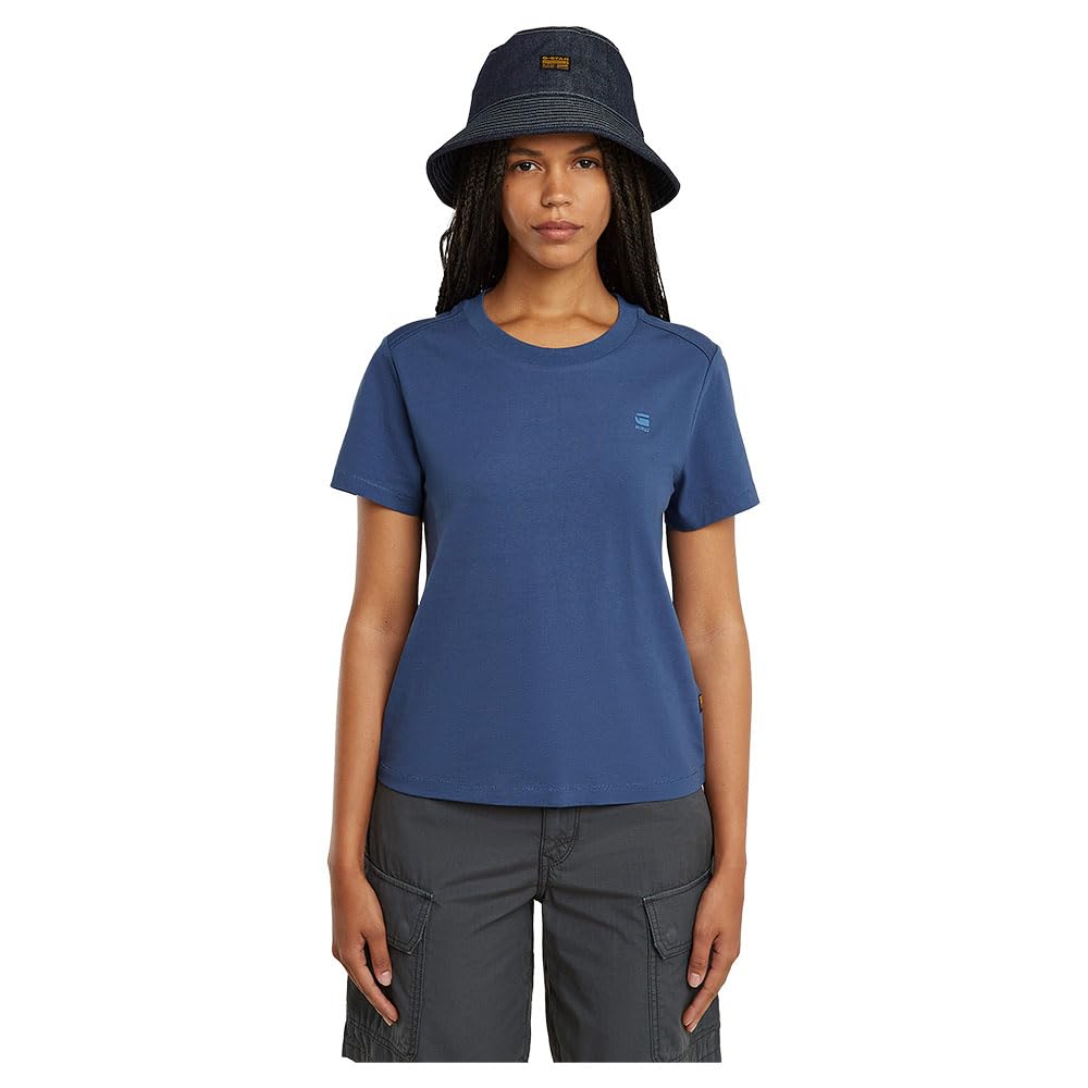 G-STAR Women's Nifous T-Shirt Top, Blue, S