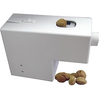 Pelamatic Electric Almond Peeler &amp; Nutcracker | For Seafood, Sweets, Fruit &amp; Vegetables | Large Walnuts Peeler, White, Plasti