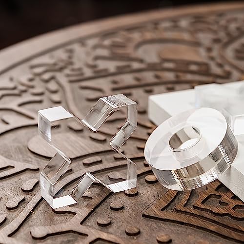 Juego de Mesa Tic Tac Toe Acrílico con Base de Madera miniatura 3