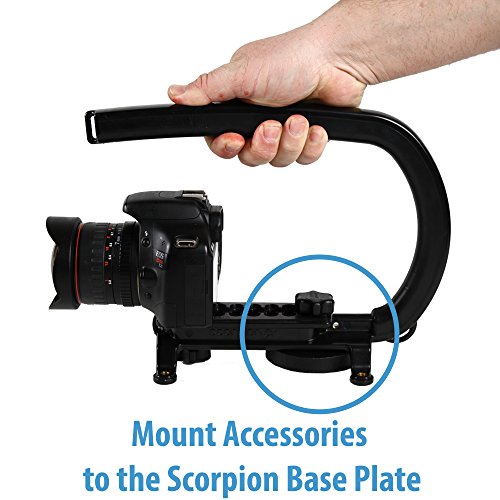Cam Caddie Scorpion/Ex Mounting Knob Accessory Screw With Standard ¼” – 20 Threaded Post/Connector/Tripod Style (Black) #TOP6