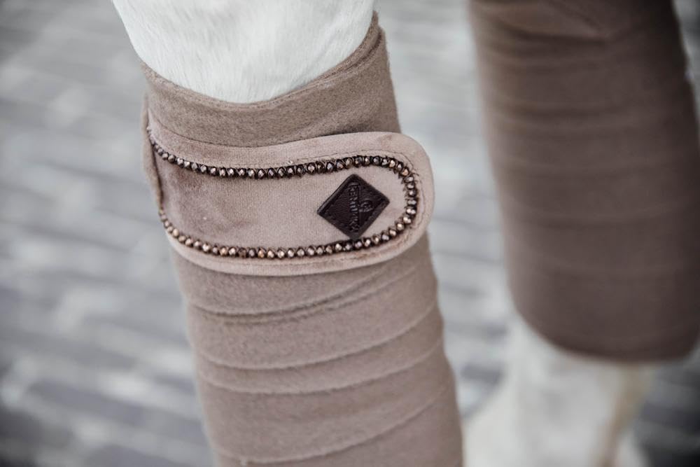 Kentucky - Fleecebandagen Velvet Pearls beige