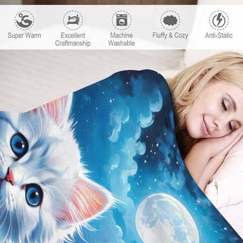 Couverture chat en flanelle pour une douceur chaleureuse à la maison