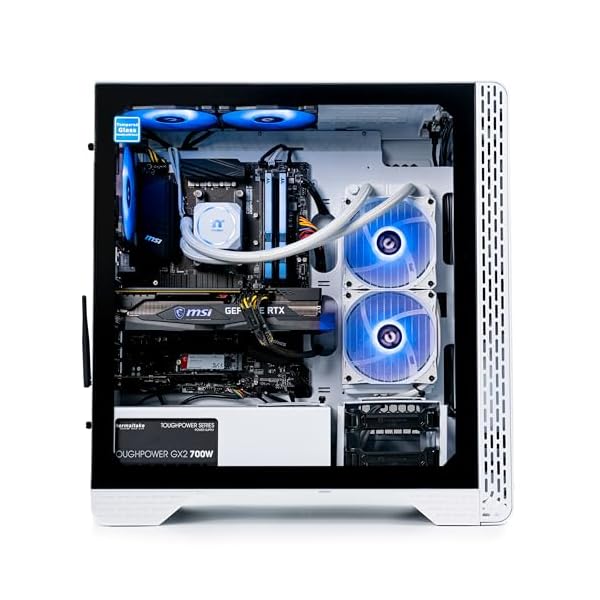 Thermaltake Graphite 360 Gaming PC (AMD Ryzen 5 5600X, RTX 3060, 16GB RGB 3200Mhz DDR4 ToughRAM RGB Memory, 1TB NVMe M.2, WiFi, Win 10 Home) Gaming Desktop Computer S1BK-B550-G36-LCS,Black - Image 4