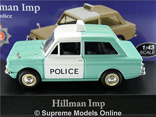 HILLMAN IMP CAR MODEL KENT POLICE 1:43 SIZE CORGI VANGUARDS ATLAS PANDA T3, Black, 9cm (3.5 inches) - Image 3