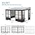 Domi Lean-to Sunroom 10x14FT, Wall Mounted Solarium with Sloping Polycarbonate Roof, Detachable Polycarbonate Screens, 2 Lockable Sliding Doors, Aluminum Gazebo Against Wall Sun Room for Patio Deck