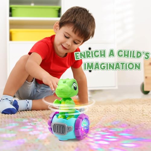Beria Dinosaur Robot Car Toy with Lights & Music, Toddler Toys 1-3, Dinosaur Universal Cars, Toys for 3 Year Old Boys Ages 2-4, Gifts for 1-3 4 5 6 7 Year Old Birthday Christmas - Image 5