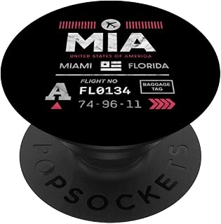 Airport Tag - Miami PopSockets Swappable PopGrip