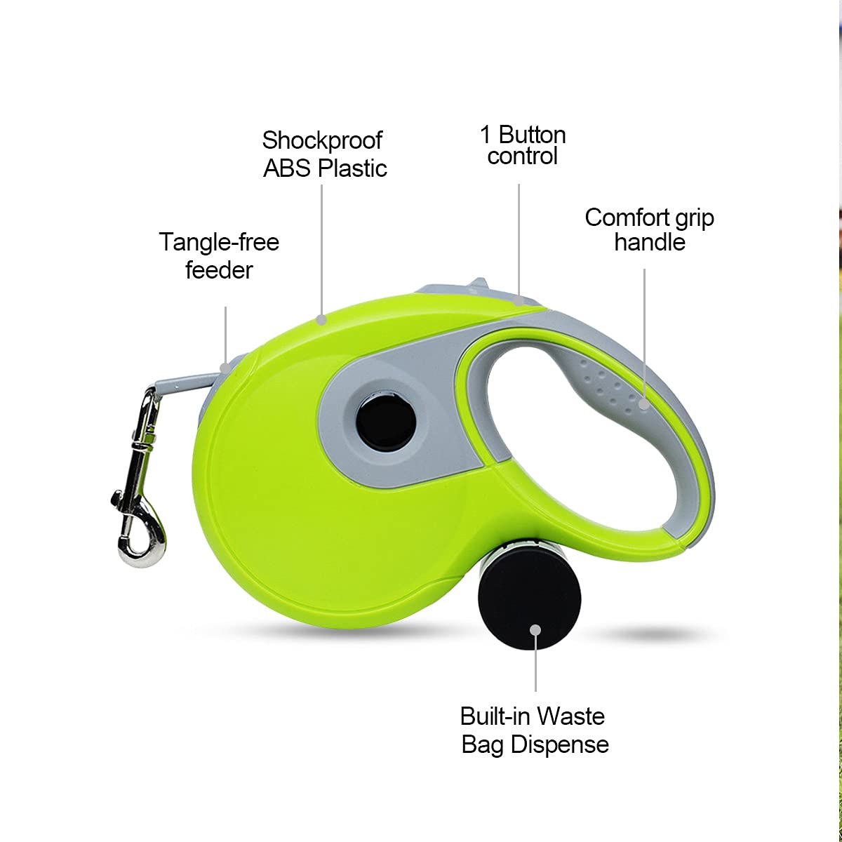 PETCUTE Laisse de Chien rétractable en Laisse pour Petits, Moyens et Grands Chiens dressant, Marchant, Faisant du Jogging,de Promenade extensive de 8 m