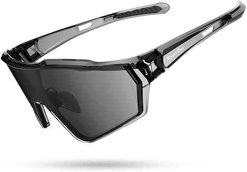 Rayli.Dar Polarized Sports Sunglasses for Men & Women UV400 TAC HD Lenses, Ultra Light TR90 Frame, Cycling Driving Glasses