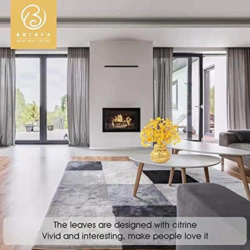 Bwinka Feng Shui Citrine Multicolor Crytal Money Tree Bonsai with Chinese Decoration for Luck and Wealth - Image 6