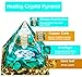 Orgone Pyramid, Small Healing Crystal Pyramid Porstive Energy Generator, Orgonite Pyramid for Resist Stress, Bring Good Luck and Wealth