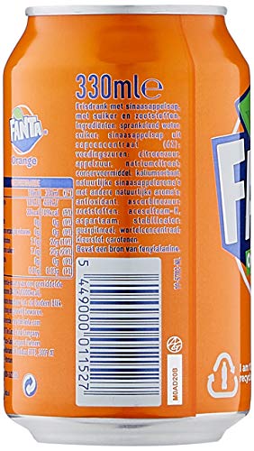 European Fanta Orange Soda Case Of Cans 24 X 330 Ml #TOP5
