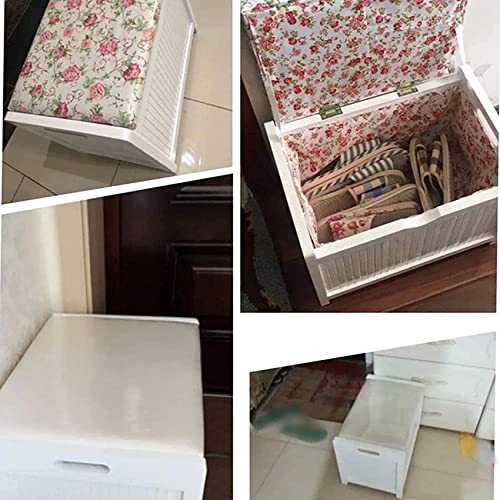 Banc de rangement d'entrée blanc pour optimiser les petits espaces - 5