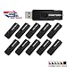 Kootion 16 GB USB Flash Drive 3.0 Flash Drive 10 Pack Thumb Drive Keychain Memory Stick Black