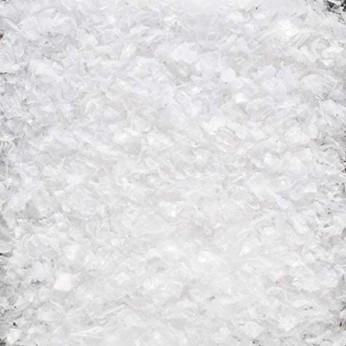 DEKOSCHNEE GROB. 4 Liter. Kunststoff Schneeflocken Deko Schnee Kunstschnee. Weiss Cover