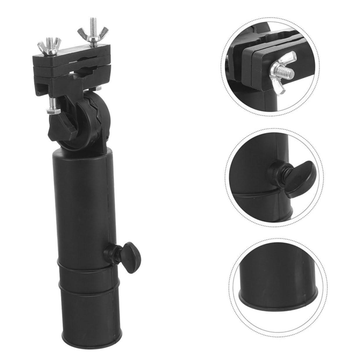 2Piezas Soporte de Paraguas para Carrito de Ajustable y Duradero para Golfistas Compatible con Paraguas Estándar Estable y Portátil