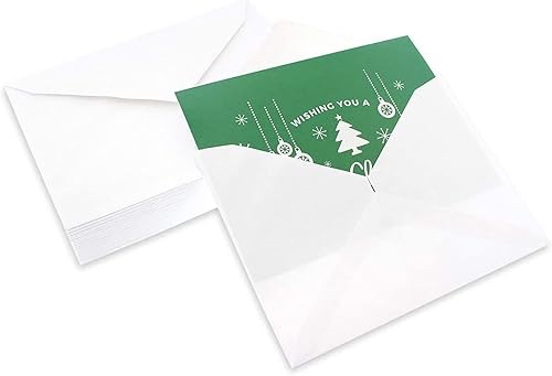 Miniatura 6 de Paquete de 48 tarjetas de felicitación navideñas surtidas con sobres en 6 diseños de pizarra navideña (4 x 6 pulgadas)