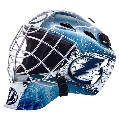 Franklin Sports Tampa Bay Lightning NHL Hockey Goalie Face Mask - Goalie Mask for Kids Street Hockey...