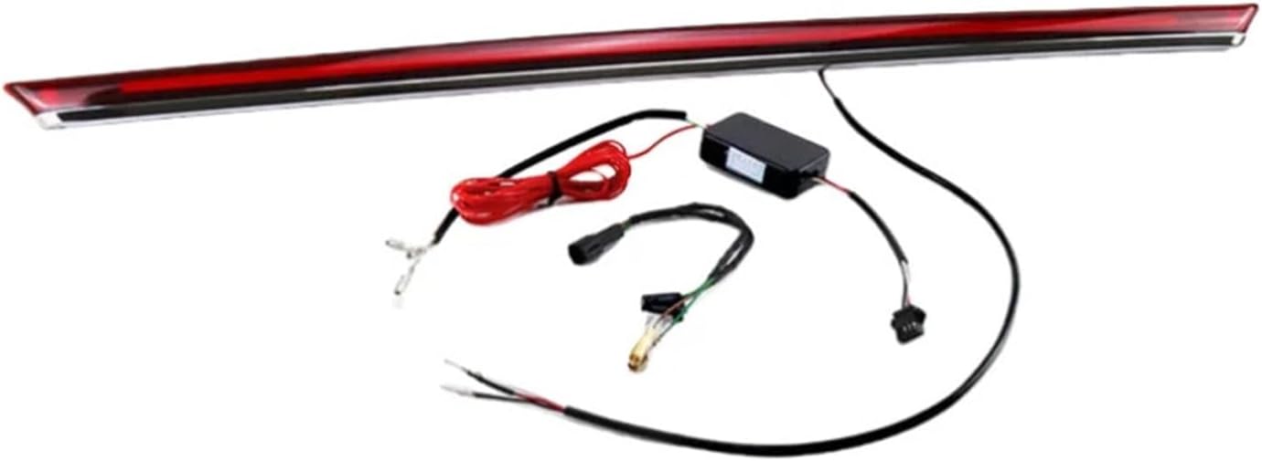 For Audi A4 A6 Q5 Q7 2020-2023 Led Car Through Tail Light Middle Lamp Car Decorate Cross Lamp Through Truck Light(Red)