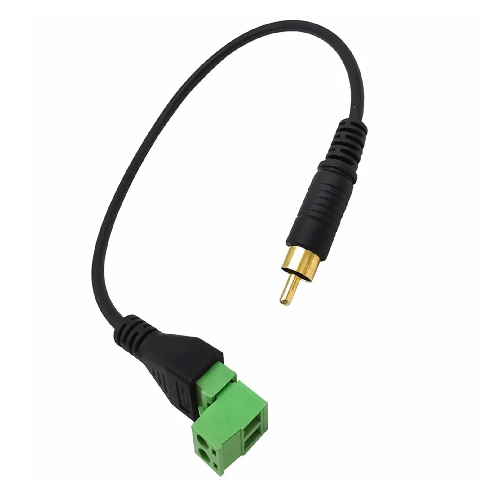 Wideo AV Balun 3,5 mm 4 bieguny 6,5 mm 3 bieguny Stereo męski na AV zacisk śrubowy gniazdo stereo 3,5 Mm męskie złącze wtykowe(RCA Male,5pcs)