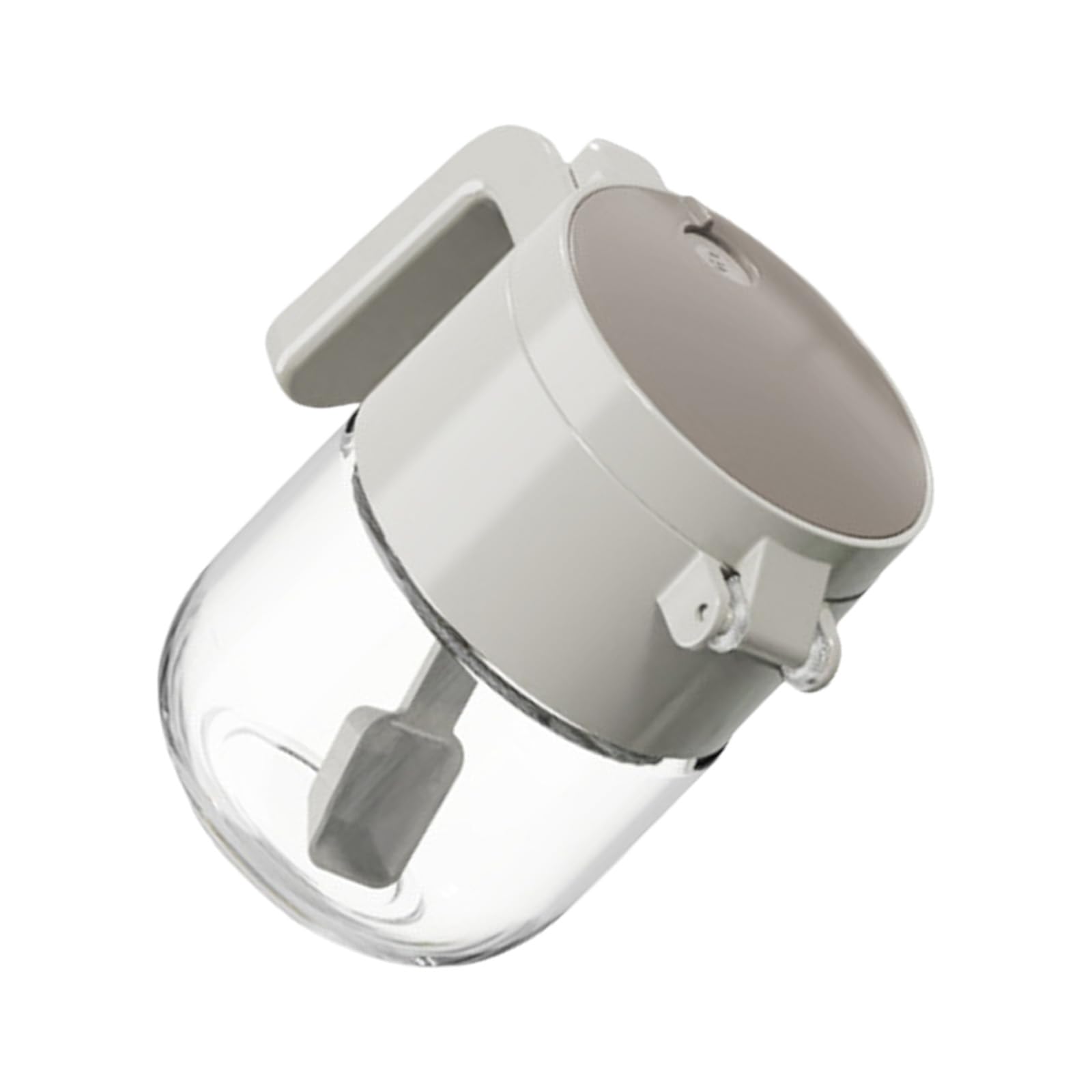 MALSSE Contemporary Cooking Salt Dispenser Moistures-Proof Seasoning Container Condiment Jar with Handle Kitchen Essential Salt Dispenser with Control