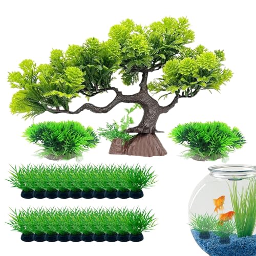 Simulation Betta Tank Plants Set pour décoratives du réservoir - 8