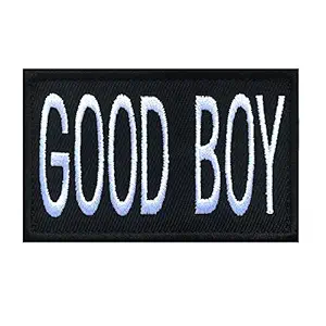 Antrix Good Boy Patch, Tactical Funny Embroidered Applique Fastener Hook & Loop Bad Boy Emblem Badge Patch for Backpack Caps Hat Vest School Bag Uniform Work Clothes Kids Adult Dogs Animals