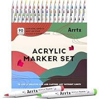 Amazon | Arrtx アクリルマーカー アニメシリーズ 120色 ブラシチップ