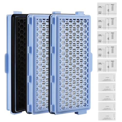 3 Jeux D'Aspirateurs à Filtre Hepa pour Miele Compact C1 & C2, Complete C2 & C3, S8340, Filtres...