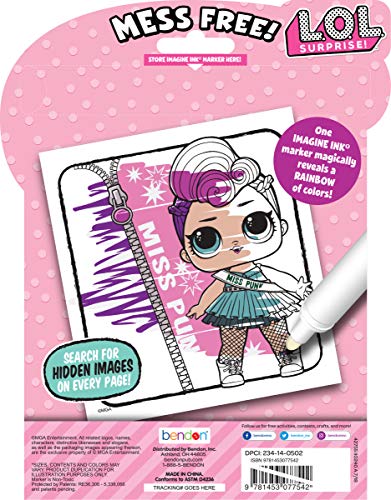 L.O.L. Surprise Imagine Ink Magic Ink Picture, Game & Activity Book Bendon 42755,Multicolor