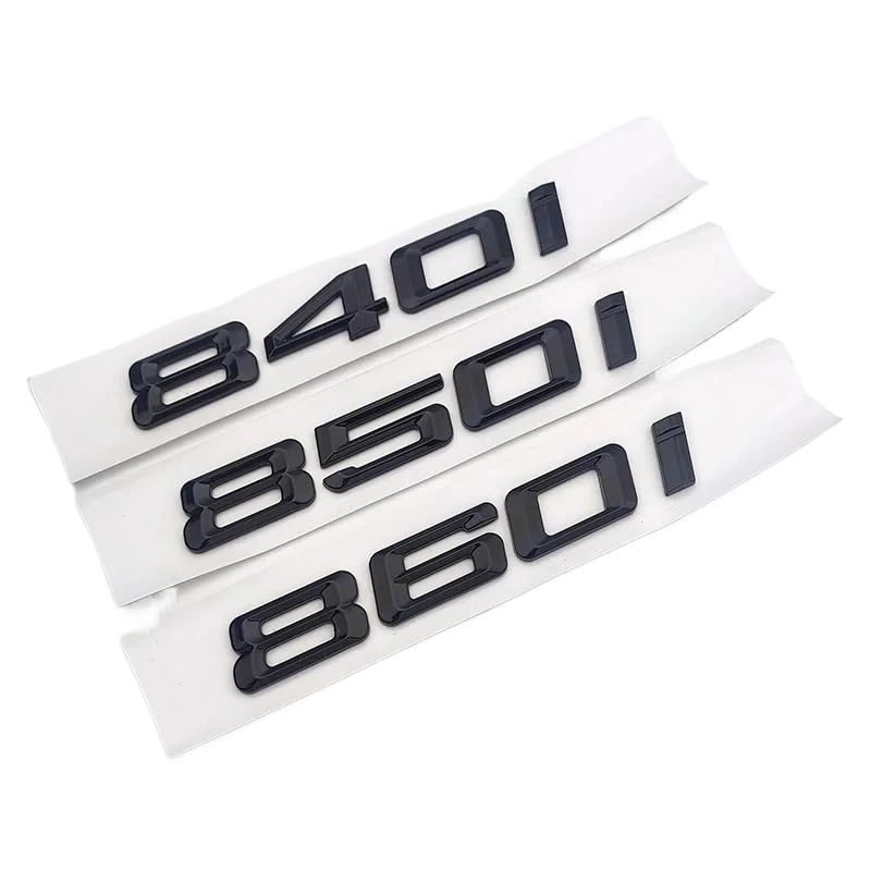 Emblème de Coffre 860i Noir pour Remplacer un Logo Usé sur Série 8 E31 G15
