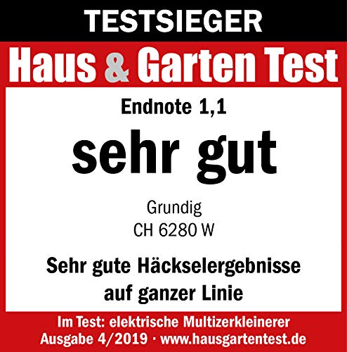 Grundig CH 6280 w compacte multi-shredder (450 watt), wit - Image 5