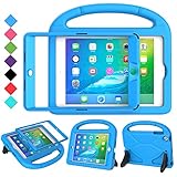 RTOBX iPad Mini 1/2/3 Case for Kids, Built-in Screen Protector Lightweight Shockproof Protective Cover with Stand Handle for Apple iPad 7.9 inch Mini 1st/2nd/3rd Generation(Old Model), Blue