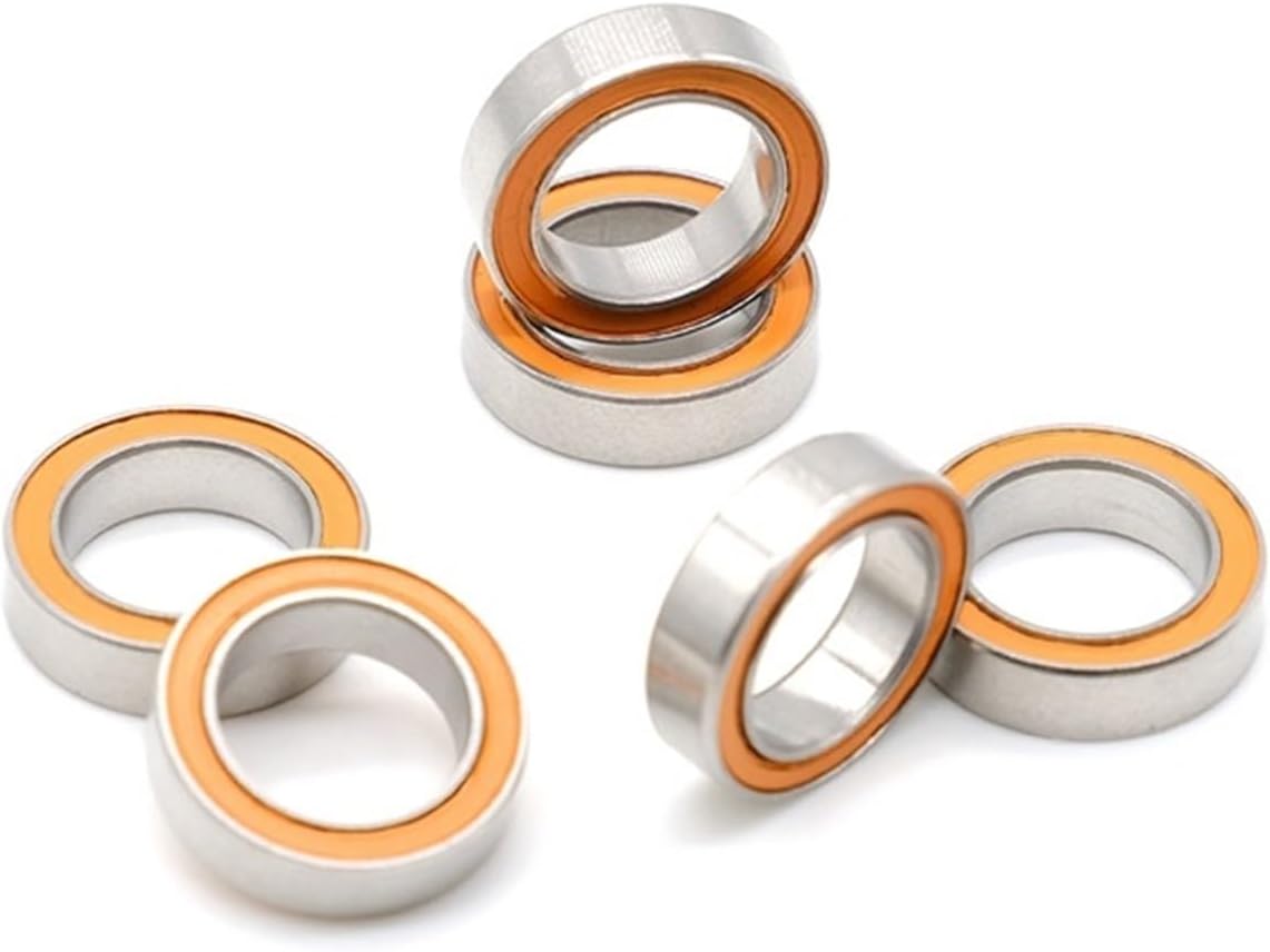 4pcs S6700-2RS 10x15x4mm Stainless Steel Hybrid Si3N4 Ceramic Ball Bearing Fishing Gear Line Wheel 10x15x4mm S6700RS