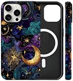 Magnetic for iPhone 14 Pro Max Whimsigoth Phone Case, Fantasy Night Sky