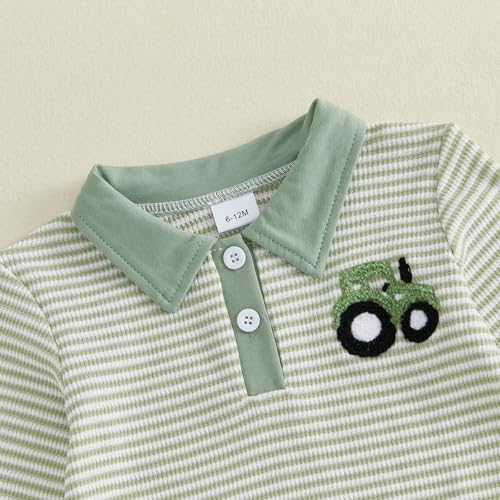 Image of VISGOGO Baby Boy Clothes Toddler Fall Winter Outfit Sweater Toddler Boy Striped Clothes 6 12 18 Months 2 3T 4T Pant Set