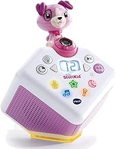 VTech - Pink StoriKid Interactive Storyteller, Stories and Songs Box, Luminous and Animated Projection, Night Light, Gift for Children from 3 years to 8 years – Contents in French