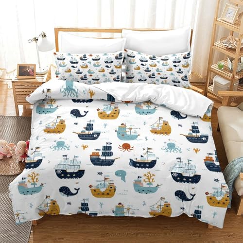 Parure de lit lion 3D avec housse de couette microfibre 220x240