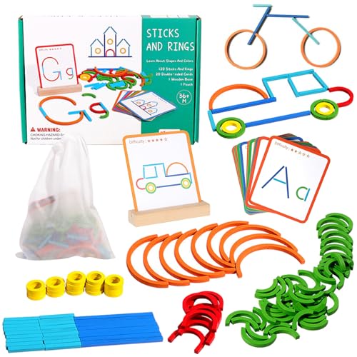 Montessori Spielzeug ab 3 Jahre, Vorschule Lernspiele, Montessori Lernspielzeug Form Farberkennung Spielzeug, Motorikspielzeug Lernspielzeug Spielzeug für Kinder Jungen und Mädchen ab 3 4 5 6 7 Jahre