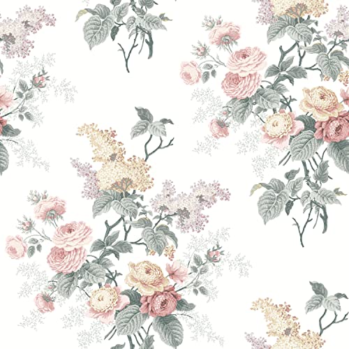 RoomMates Waverly Emma's Garden Pastel Peel and Stick Wallpaper by RoomMates - Used condition - Image 2