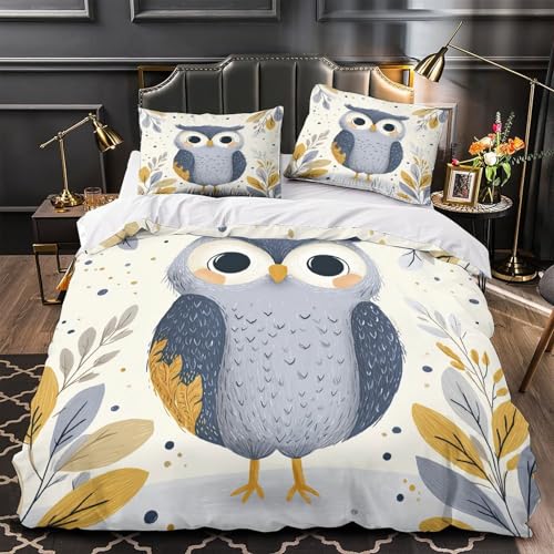 Housse de couette 200x200cm souris mignonne parure de lit microfibre imprimé 3D double