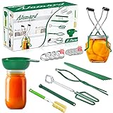 Canning Supplies Starter Kit, Home Canning Kit Canning Tools Set 11Piece for Canning Pot Canning Jars - Funnel, Jar Lifter, Lid Lifter, Jar Wrench, Can Tong, Brush, Bubble Popper, Canning Lids + Rings