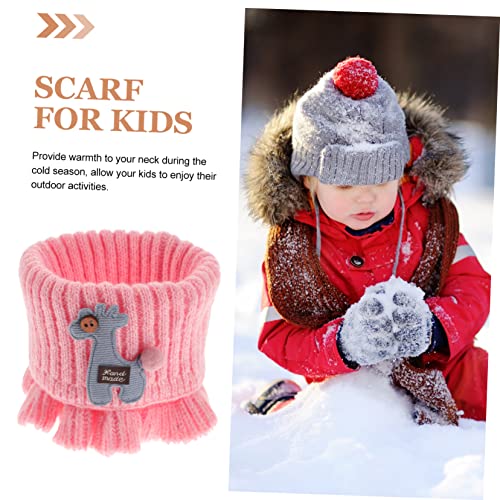 Boy Girl Winter Knitted Scarf Warm Cartoon Neck Wrap for Toddlers Lightweight and Adorable for Outdoor Activities and Dress Parties4